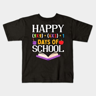 Happy 100 Days Of School Teacher Kids T-Shirt